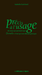 Précis à l'usage de ceux qui pensent que Demeter n’est qu’une déesse grecque